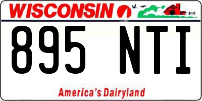 WI license plate 895NTI