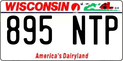 WI license plate 895NTP