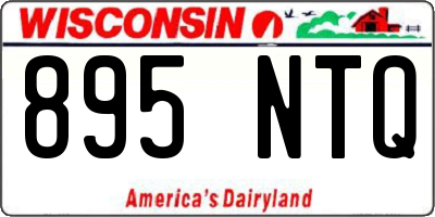 WI license plate 895NTQ