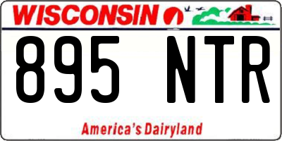 WI license plate 895NTR