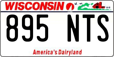 WI license plate 895NTS