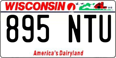 WI license plate 895NTU
