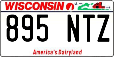 WI license plate 895NTZ