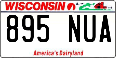 WI license plate 895NUA