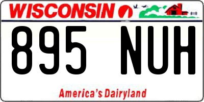 WI license plate 895NUH