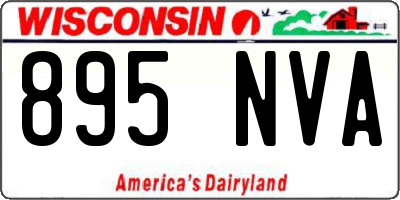 WI license plate 895NVA