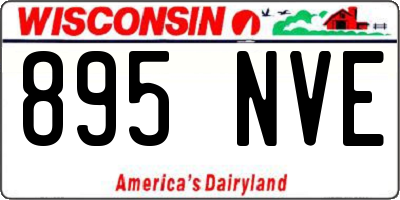 WI license plate 895NVE