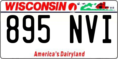 WI license plate 895NVI