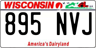 WI license plate 895NVJ