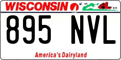WI license plate 895NVL