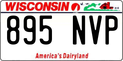 WI license plate 895NVP