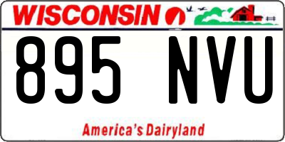 WI license plate 895NVU