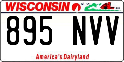 WI license plate 895NVV