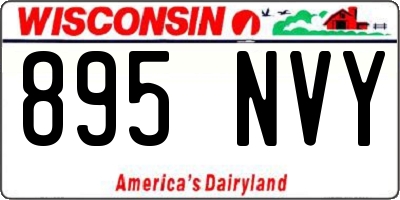 WI license plate 895NVY