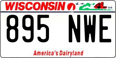 WI license plate 895NWE