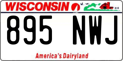 WI license plate 895NWJ