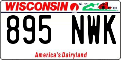 WI license plate 895NWK