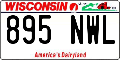 WI license plate 895NWL