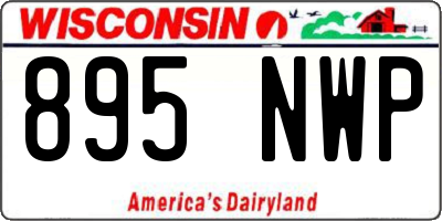 WI license plate 895NWP