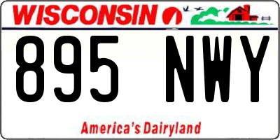 WI license plate 895NWY