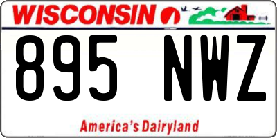 WI license plate 895NWZ