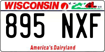 WI license plate 895NXF