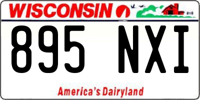 WI license plate 895NXI