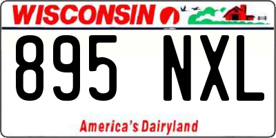 WI license plate 895NXL