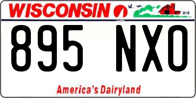 WI license plate 895NXO