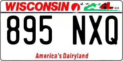 WI license plate 895NXQ