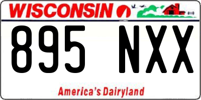 WI license plate 895NXX
