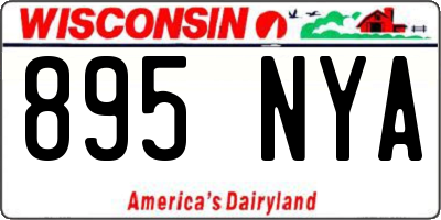 WI license plate 895NYA