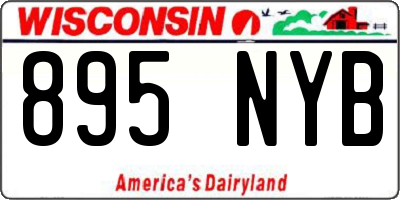 WI license plate 895NYB