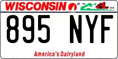 WI license plate 895NYF