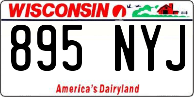 WI license plate 895NYJ