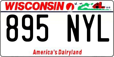 WI license plate 895NYL