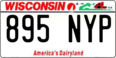 WI license plate 895NYP