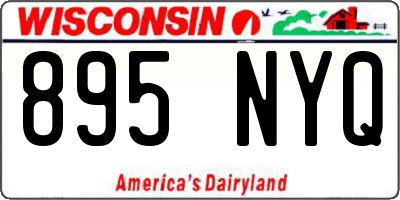 WI license plate 895NYQ