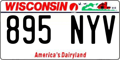 WI license plate 895NYV