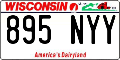 WI license plate 895NYY