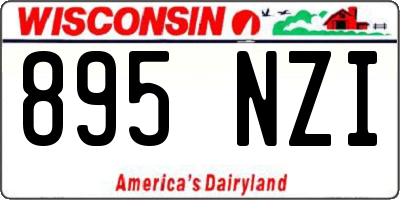 WI license plate 895NZI