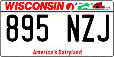WI license plate 895NZJ