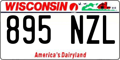 WI license plate 895NZL
