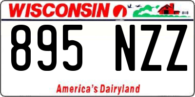 WI license plate 895NZZ