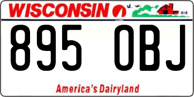 WI license plate 895OBJ
