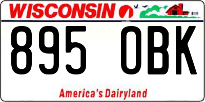WI license plate 895OBK