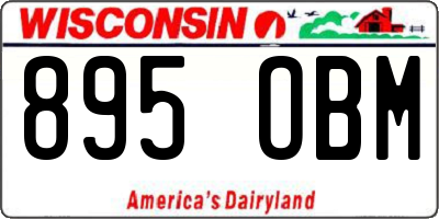 WI license plate 895OBM
