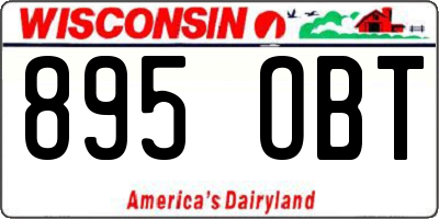 WI license plate 895OBT