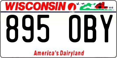 WI license plate 895OBY