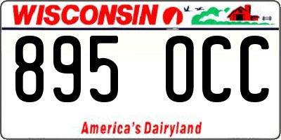 WI license plate 895OCC